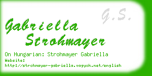 gabriella strohmayer business card